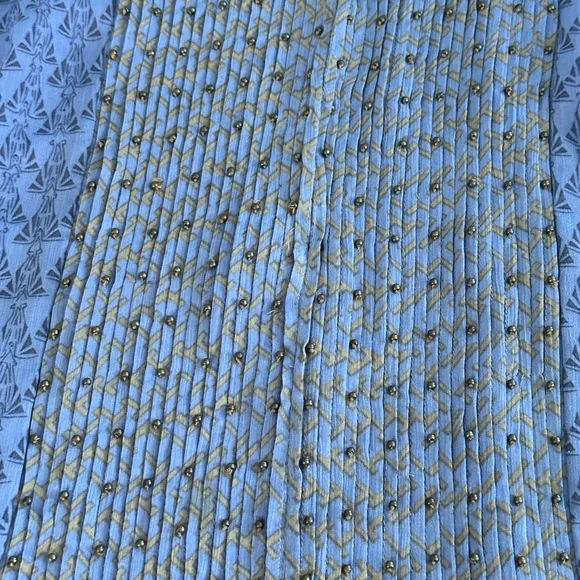 Coldwater Creek blue with beading Blouse. Size Large 14-16 - Picture 7 of 7